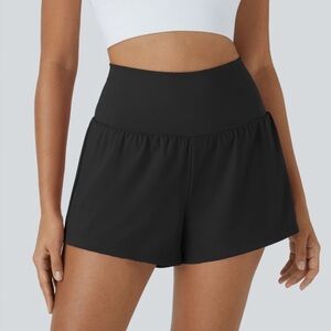 HALARA Women's High Waist Black Shorts, 3”